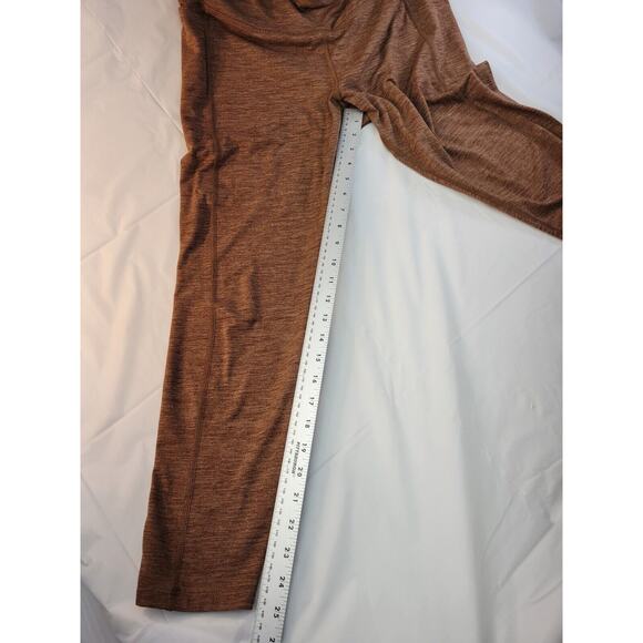 AL1VE Women's XL Extra Large w/Pockets Ankle Yoga Pants Brown 25" Inseam - Picture 10 of 12